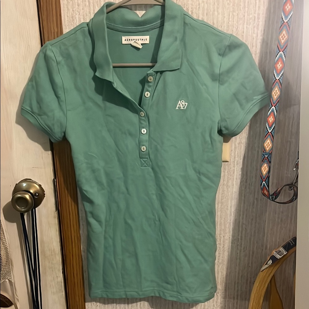 Aéropostale Green Polo Shirt